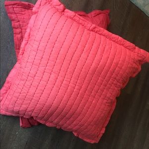 TWO Oversized Pottery Barn Shams with inserts